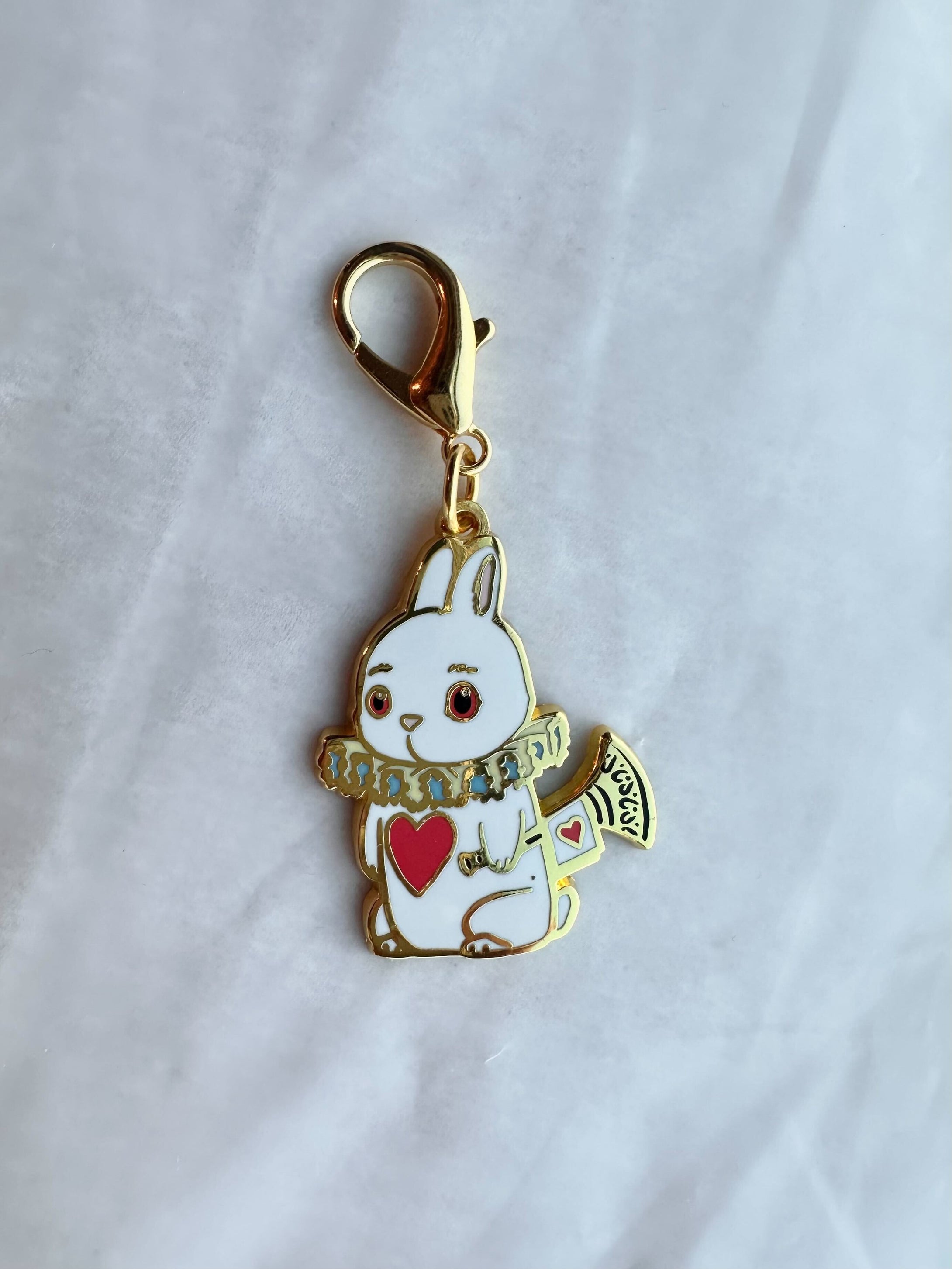 White Rabbit Charm - Trumpet