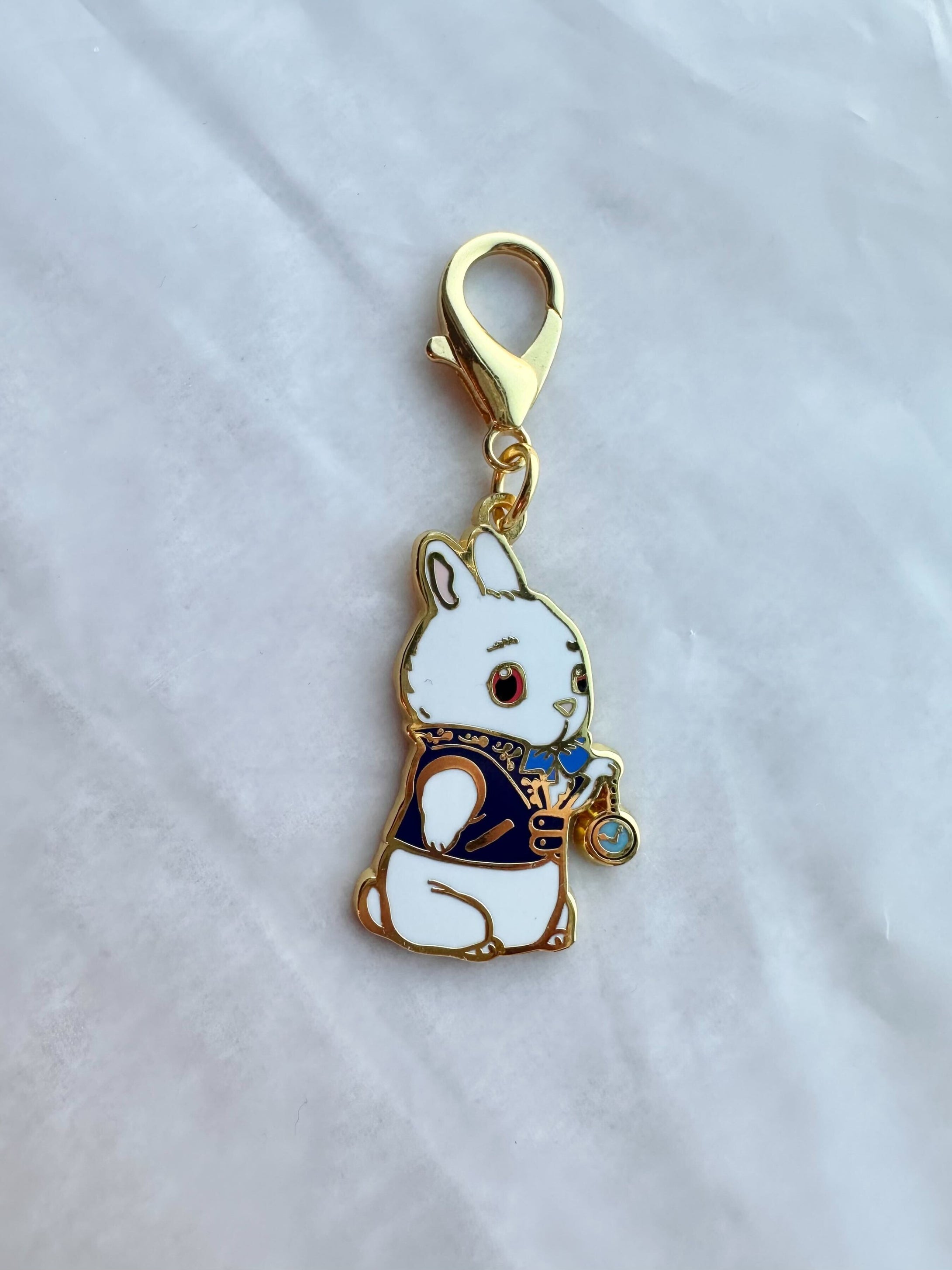 White Rabbit Charm - Pocket Watch