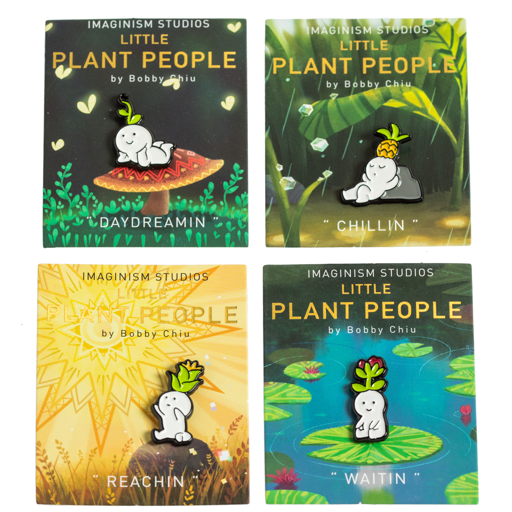 Little Plant People Pin Set